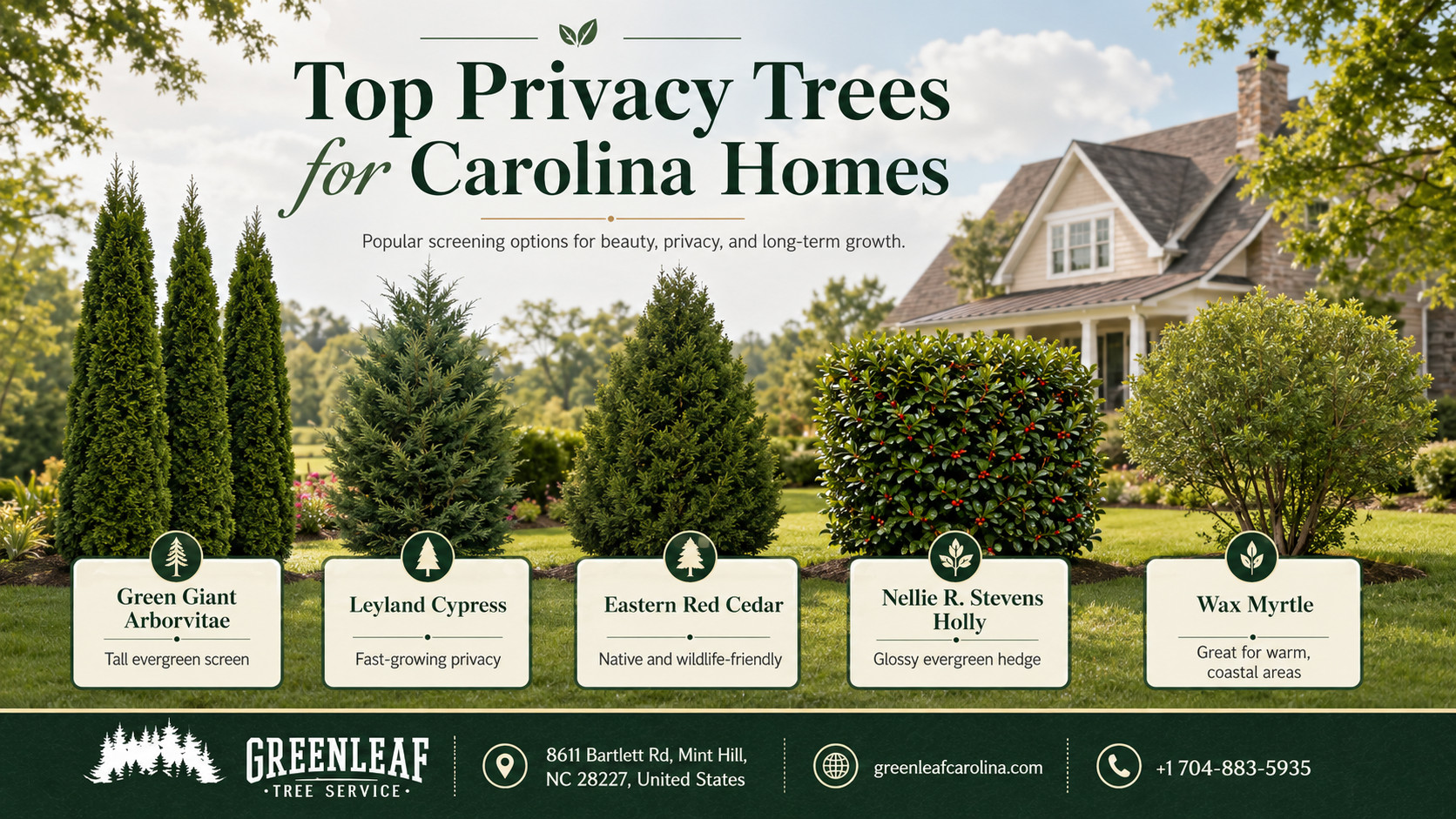 Fast-Growing Privacy Trees for North Carolina Homes