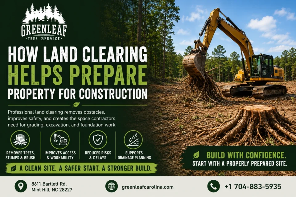 How Land clearing helps prepare property for construction