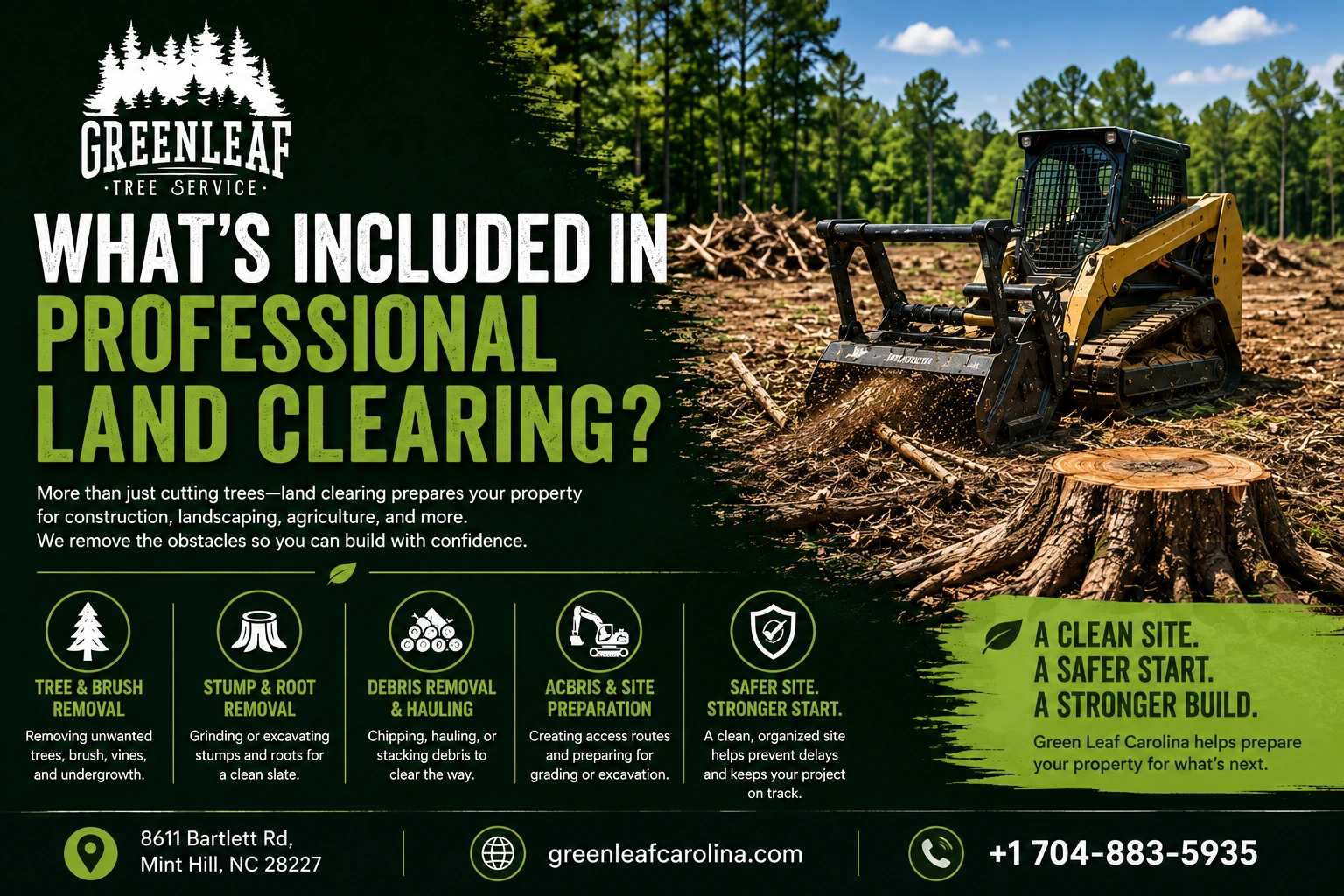 What's include in professional land clearing