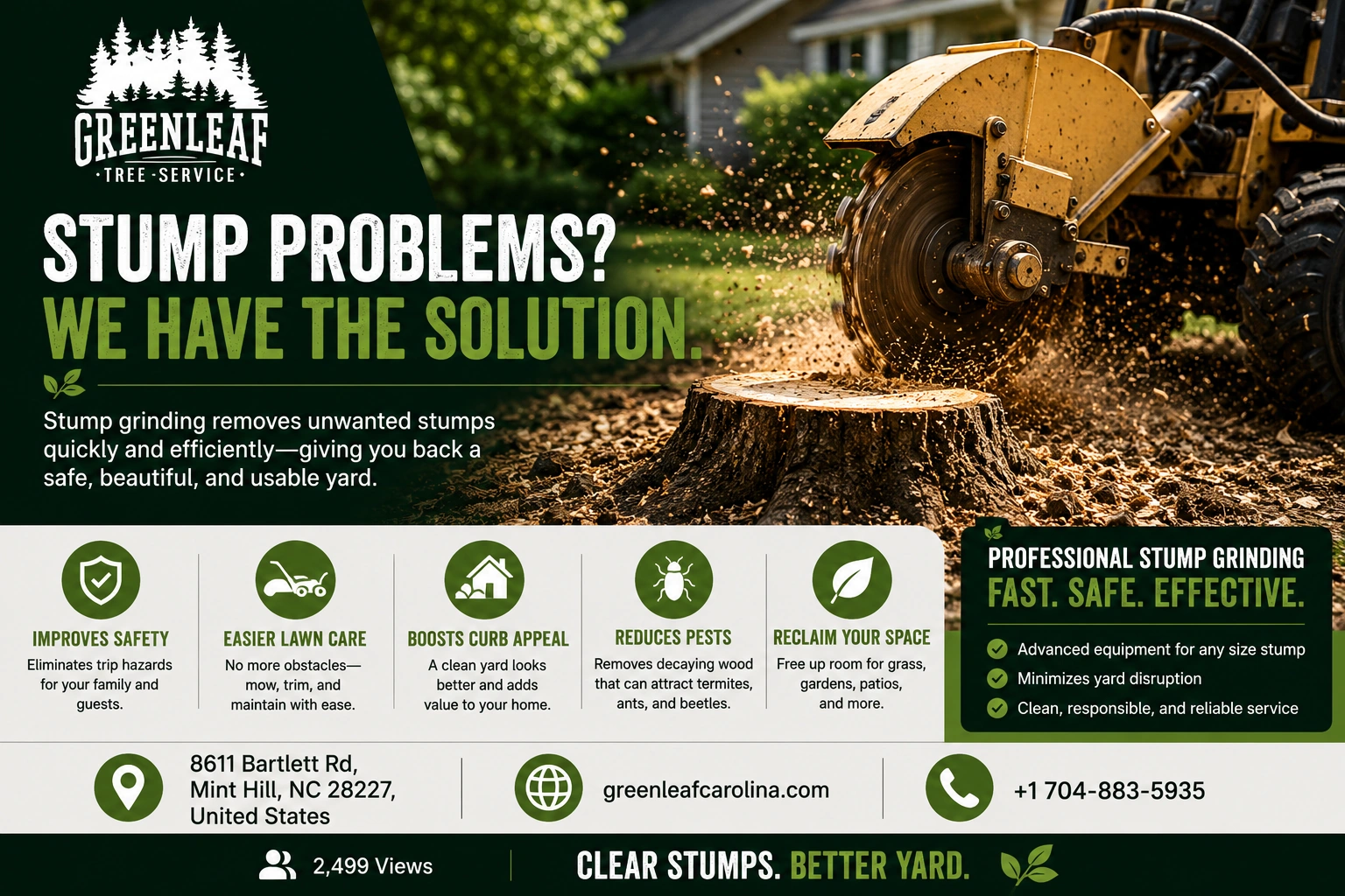 Stump Grinding vs. Removal: Which is Best for You?