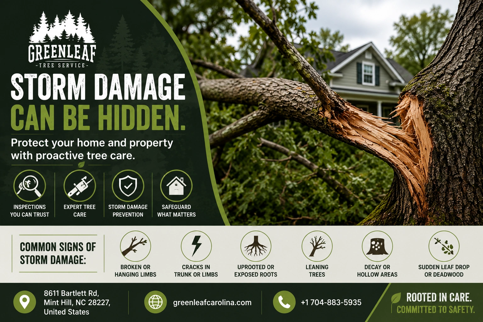 Storm damage can be hidden